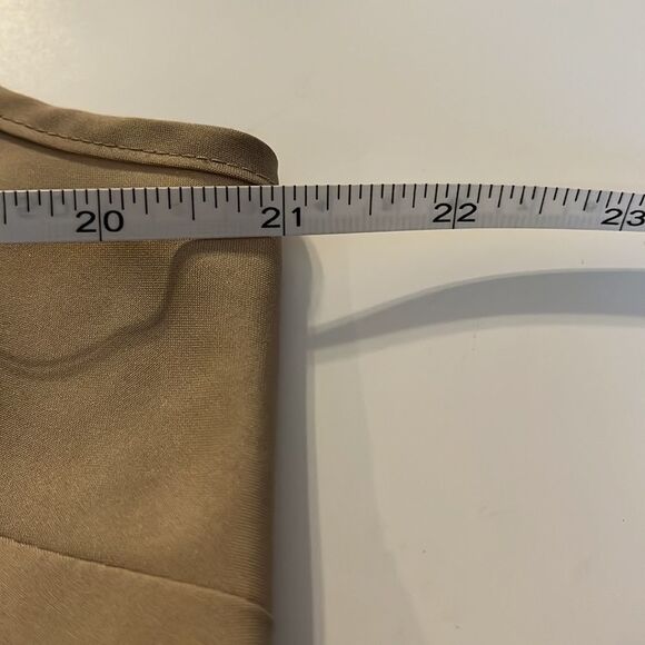 𝅺unbranded tan camisole square neck and back skinny straps nonadjustable SZ XL - Picture 10 of 11